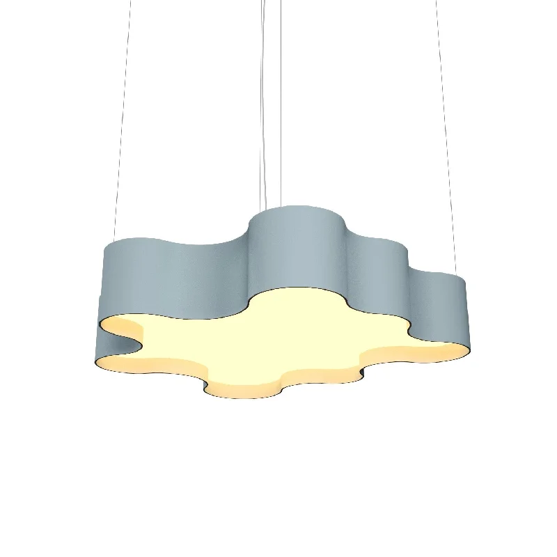 Glass Ceiling Lights with Frosted, Colored, or Etched GlassGlass Ceiling Lights with Frosted, Colored, or Etched GlassAccord Organic 1200LED.40 Pendant Light - Satin Blue