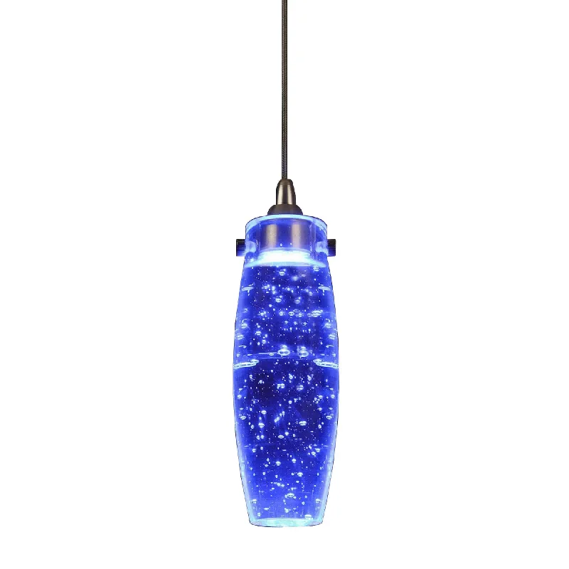 Crystal Ceiling Lights with High - Quality Swarovski CrystalsCrystal Ceiling Lights with High - Quality Swarovski CrystalsBenzara 1.2W Integrated Led Glass Pendant Lighting with Canopy, Blue
