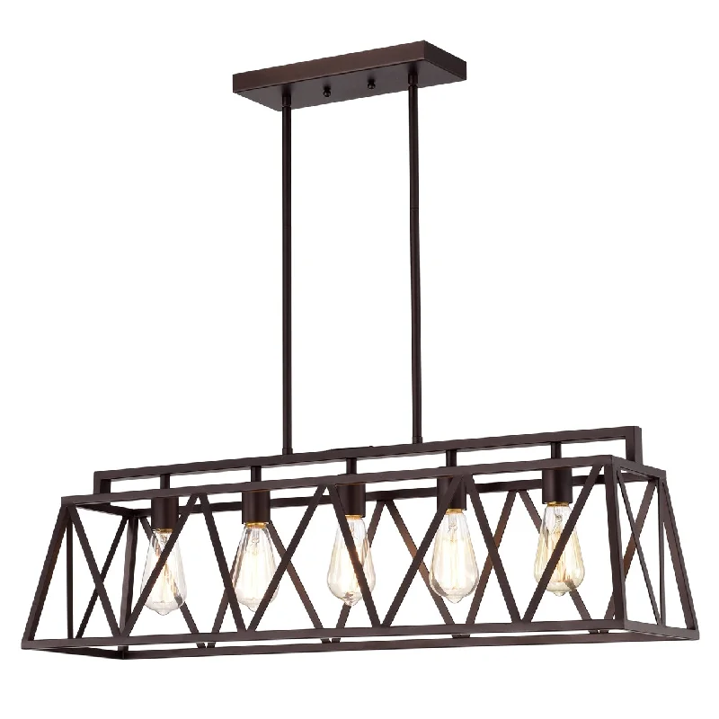 Glass Ceiling Lights with Frosted, Colored, or Etched GlassGlass Ceiling Lights with Frosted, Colored, or Etched GlassChloe Lighting CH2D011RB35-IL5 Ironclad Industrial 5 Light Oil Rubbed Bronze Island Pendant Ceiling Fixture 35`` Wide