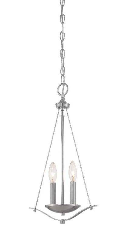 Indian - Themed Ceiling Lights with Intricate Filigree and Mirror WorkIndian - Themed Ceiling Lights with Intricate Filigree and Mirror WorkDesigners Fountain Cassina 86930-SP Pendant Light - Satin Platinum