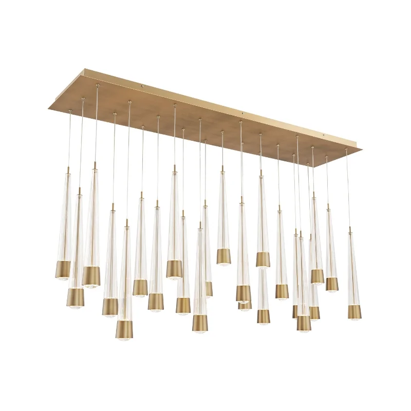 Art Nouveau Ceiling Lights with Organic, Flowing ShapesArt Nouveau Ceiling Lights with Organic, Flowing ShapesdweLED PD-59405L Quill 5-lt 40" LED Linear Pendant Art Nouveau Ceiling Lights with Organic, Flowing ShapesArt Nouveau Ceiling Lights with Organic, Flowing ShapesdweLED PD-59405L Quill 5-lt 40" LED Linear Pendant
