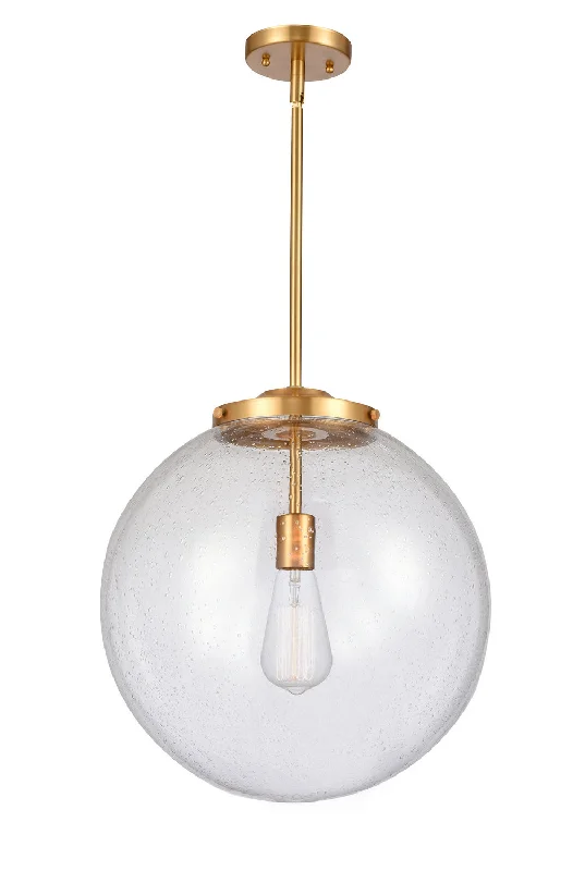 Tropical - Themed Ceiling Lights with Palm - Leaf Shapes and Rattan WrapsTropical - Themed Ceiling Lights with Palm - Leaf Shapes and Rattan WrapsOne Light Pendant