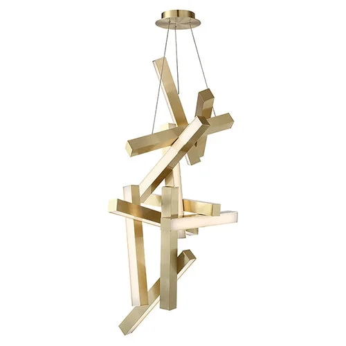 Contemporary Ceiling Lights with Unique, Abstract ShapesContemporary Ceiling Lights with Unique, Abstract ShapesModern Forms PD-64849 Chaos 25" LED Pendant