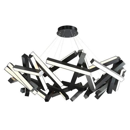 Art Deco Ceiling Lights with Geometric Patterns and Metallic FinishesArt Deco Ceiling Lights with Geometric Patterns and Metallic FinishesModern Forms PD-64861 Chaos 61" LED Round Pendant