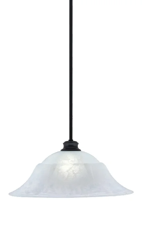 Victorian - Inspired Ceiling Lights with Ornate Crystal ChandeliersVictorian - Inspired Ceiling Lights with Ornate Crystal ChandeliersToltec Stem 72-MB-53815 Pendant Light - Matte Black
