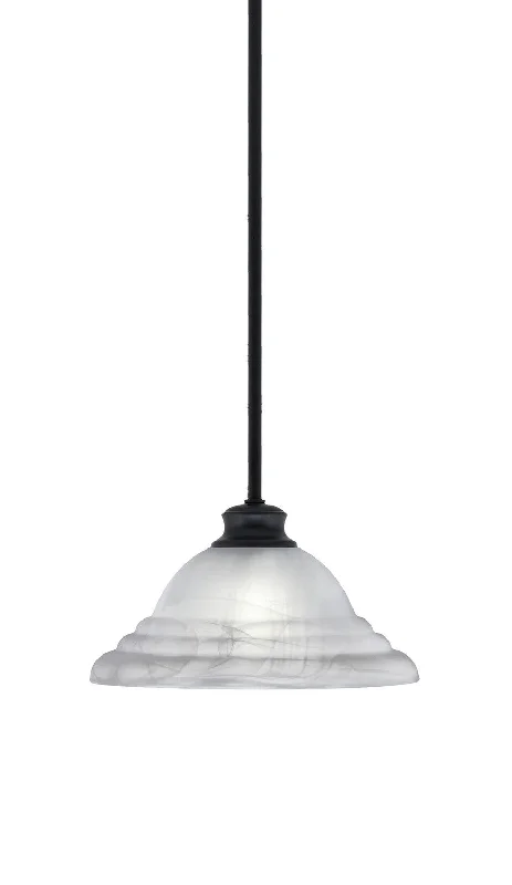 Industrial Style Ceiling Lights with Exposed Bulbs and Metal CagesIndustrial Style Ceiling Lights with Exposed Bulbs and Metal CagesToltec Stem 72-MB-5931 Pendant Light - Matte Black
