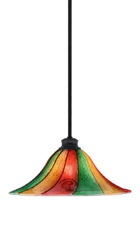 Tropical - Themed Ceiling Lights with Palm - Leaf Shapes and Rattan WrapsTropical - Themed Ceiling Lights with Palm - Leaf Shapes and Rattan WrapsToltec Stem 72-MB-767 Pendant Light - Matte Black