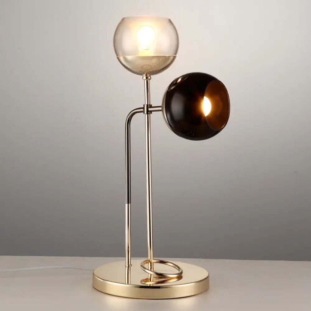 rustic farmhouse table lamps for cozy kitchensrustic farmhouse table lamps for cozy kitchensPost-Modern Clear and Black Glass 2-Light Table Lamp with Gold Finish rustic farmhouse table lamps for cozy kitchensrustic farmhouse table lamps for cozy kitchensPost-Modern Clear and Black Glass 2-Light Table Lamp with Gold Finish