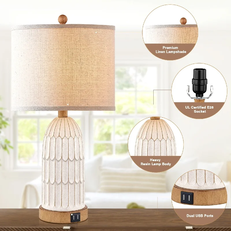 victorian style table lamps with ornate details for traditional homesvictorian style table lamps with ornate details for traditional homesBeige Resin Table Lamps with 3-way Touch Dimming Switch Dual USB Charging Ports (Set of 2) - 11'' x 11'' x 22'' (L x W x H) victorian style table lamps with ornate details for traditional homesvictorian style table lamps with ornate details for traditional homesBeige Resin Table Lamps with 3-way Touch Dimming Switch Dual USB Charging Ports (Set of 2) - 11'' x 11'' x 22'' (L x W x H)