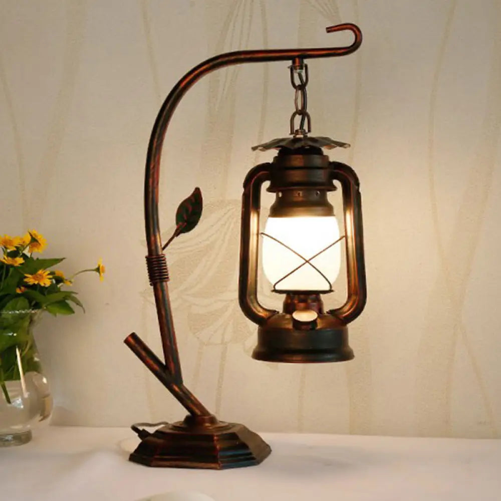 coastal style table lamps with nautical elements for beach housescoastal style table lamps with nautical elements for beach housesTable Light with Metal Base - Brass/Copper Kerosene Design, Opal Glass Shade - Bedroom Desk Lighting