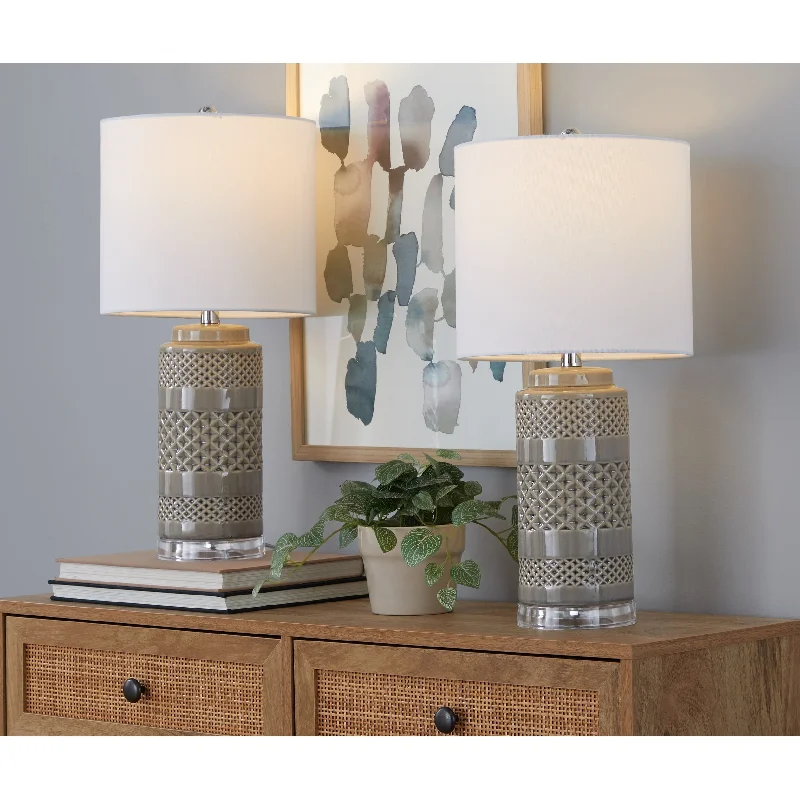 bohemian table lamps with colorful patterns for eclectic bedroomsbohemian table lamps with colorful patterns for eclectic bedroomsCasa 21" Ceramic Table Lamp w/ Cylindrical Base & Linen Shade (Set of 2) bohemian table lamps with colorful patterns for eclectic bedroomsbohemian table lamps with colorful patterns for eclectic bedroomsCasa 21" Ceramic Table Lamp w/ Cylindrical Base & Linen Shade (Set of 2)