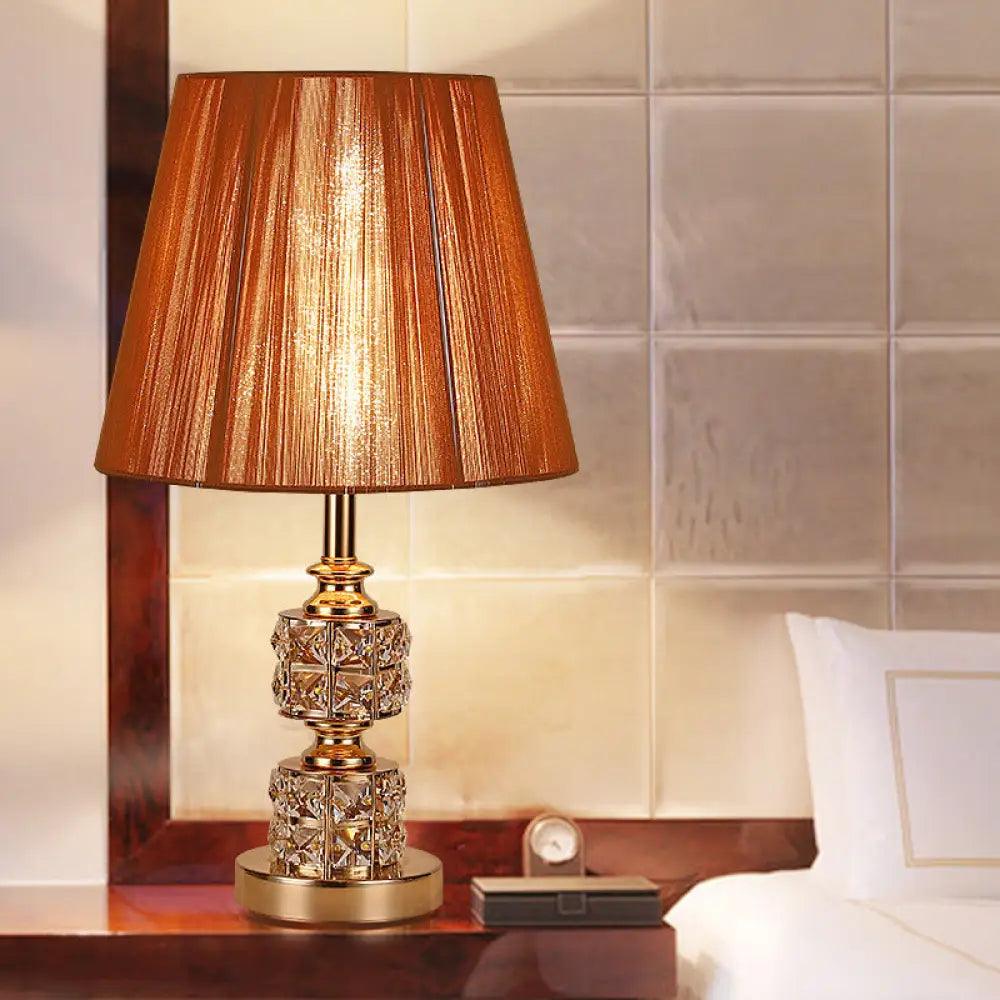 rustic farmhouse table lamps for cozy kitchensrustic farmhouse table lamps for cozy kitchensModernist Conical Shade Crystal Desk Lamp - Gold, Small 1-Head Task Lighting rustic farmhouse table lamps for cozy kitchensrustic farmhouse table lamps for cozy kitchensModernist Conical Shade Crystal Desk Lamp - Gold, Small 1-Head Task Lighting