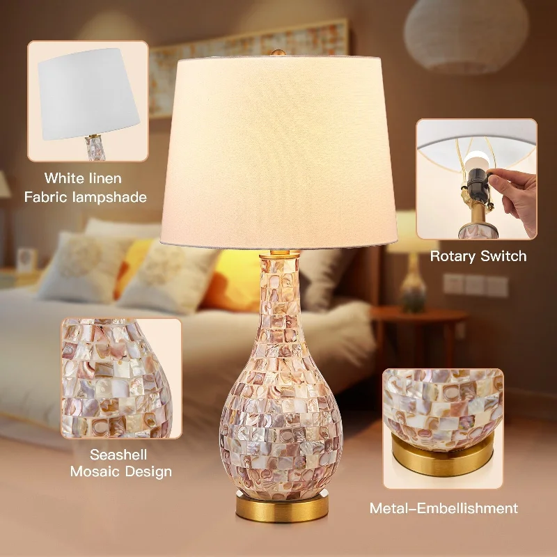 mid century modern table lamps with iconic designs for a stylish studymid century modern table lamps with iconic designs for a stylish studyGold Seashell Table Lamps with Tilted Shade ON-OFF Rotary Switch (Set of 2) - 13'' x 13'' x 25.5'' (L x W x H) mid century modern table lamps with iconic designs for a stylish studymid century modern table lamps with iconic designs for a stylish studyGold Seashell Table Lamps with Tilted Shade ON-OFF Rotary Switch (Set of 2) - 13'' x 13'' x 25.5'' (L x W x H)