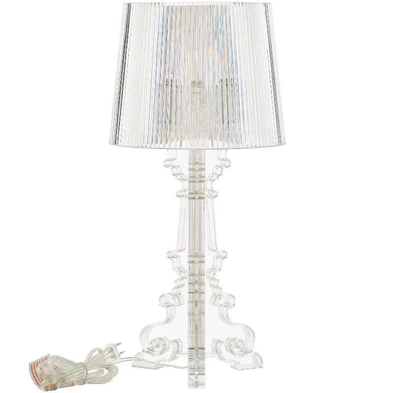 bohemian table lamps with colorful patterns for eclectic bedroomsbohemian table lamps with colorful patterns for eclectic bedroomsModway French Petite Acrylic Table Lamp