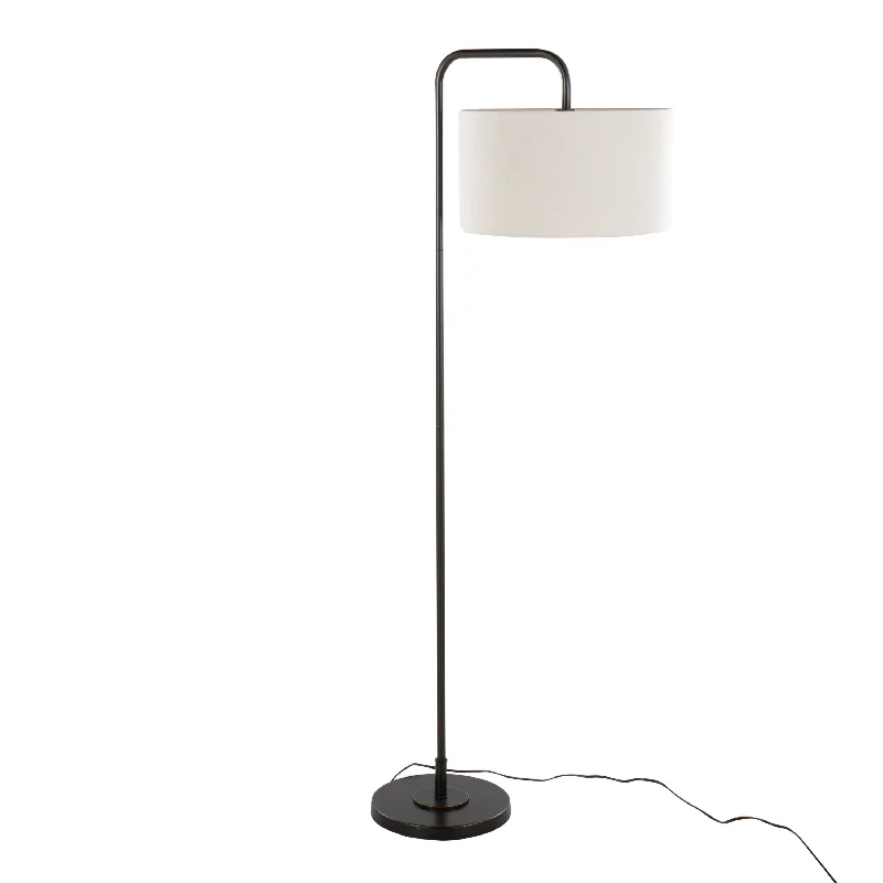 Oil Rubbed Bronze/Natural Linen Shade