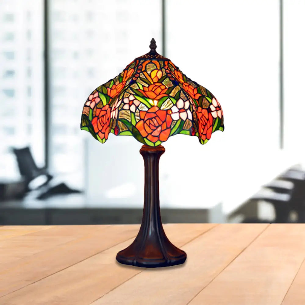rustic farmhouse table lamps for cozy kitchensrustic farmhouse table lamps for cozy kitchensBrianna - Tiffany Stained Glass Coffee Table Lamp: Ridged Shade Night Light with
