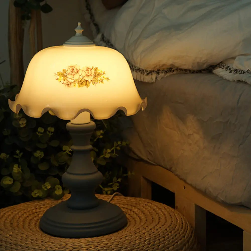 gothic style table lamps with dark finishes for a mysterious lookgothic style table lamps with dark finishes for a mysterious lookAmerican Flower White Glass Bedside Table Lamp with Ruffle-Edge Bowl Design and Blue Nightstand Light gothic style table lamps with dark finishes for a mysterious lookgothic style table lamps with dark finishes for a mysterious lookAmerican Flower White Glass Bedside Table Lamp with Ruffle-Edge Bowl Design and Blue Nightstand Light
