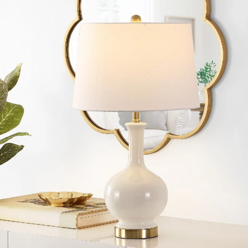 metal table lamps with a matte black finish for a sleek appearancemetal table lamps with a matte black finish for a sleek appearanceSafavieh Bowie Ceramic Table Lamp - Cream