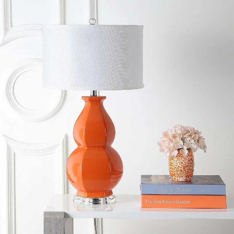 rustic farmhouse table lamps for cozy kitchensrustic farmhouse table lamps for cozy kitchensSafavieh Juniper 30-Inch H Orange Table Lamp - Orange