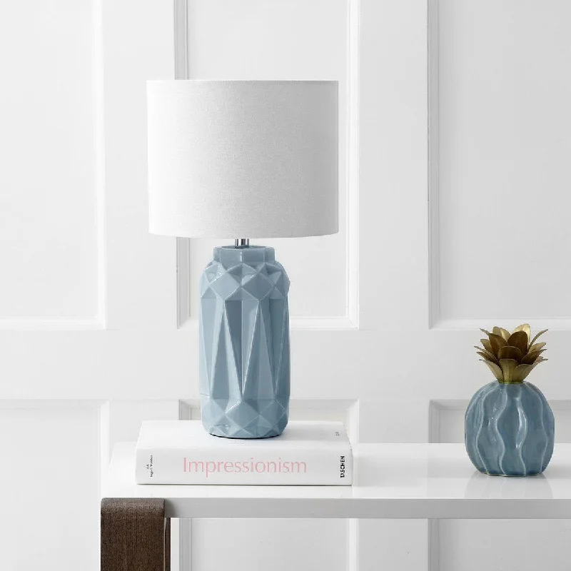 ceramic table lamps with hand painted designs for an artistic touchceramic table lamps with hand painted designs for an artistic touchSafavieh Kelesie Table Lamp - Light Blue