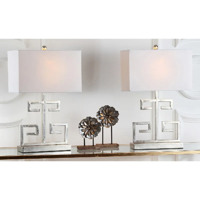 metal table lamps with a matte black finish for a sleek appearancemetal table lamps with a matte black finish for a sleek appearanceSAFAVIEH Lighting Ericka 24-inch Antique Silver Greek Key Table Lamp (Set of 2) - 16Wx8Dx25H metal table lamps with a matte black finish for a sleek appearancemetal table lamps with a matte black finish for a sleek appearanceSAFAVIEH Lighting Ericka 24-inch Antique Silver Greek Key Table Lamp (Set of 2) - 16Wx8Dx25H