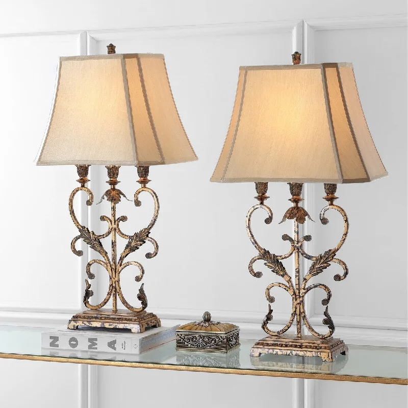 rustic farmhouse table lamps for cozy kitchensrustic farmhouse table lamps for cozy kitchensSAFAVIEH Lighting Iori 33-inch Gold Table Lamp (Set of 2) - 17"x11.5"x32.5" - 17Wx12Dx33H rustic farmhouse table lamps for cozy kitchensrustic farmhouse table lamps for cozy kitchensSAFAVIEH Lighting Iori 33-inch Gold Table Lamp (Set of 2) - 17"x11.5"x32.5" - 17Wx12Dx33H