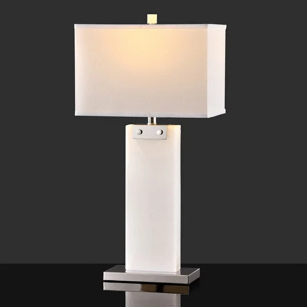 metal table lamps with a matte black finish for a sleek appearancemetal table lamps with a matte black finish for a sleek appearanceSafavieh Morgen Alabaster Table Lamp