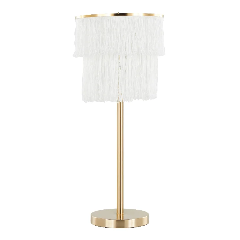 White Fringe/Gold