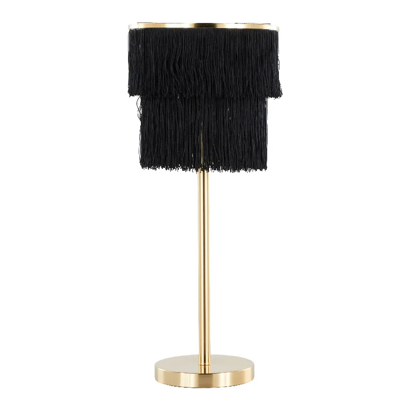 Black Fringe/Gold
