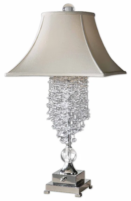 gothic style table lamps with dark finishes for a mysterious lookgothic style table lamps with dark finishes for a mysterious lookUttermost 26894 Fascination II Silver Table Lamp